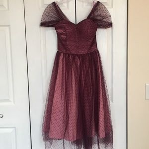 Unique Vintage Purple 1950s Style Prom/Cocktail